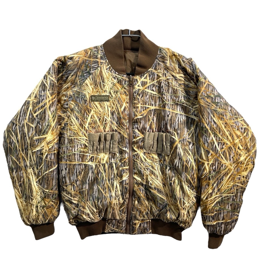 Columbia Jacket Brown Reversible Delta Hunter Camouflage Outdoor Men's S/M